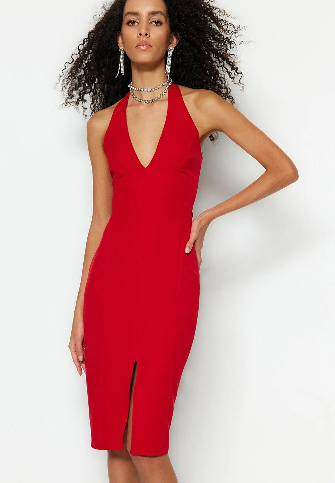 Trendyol Vestido De Tubo - Red