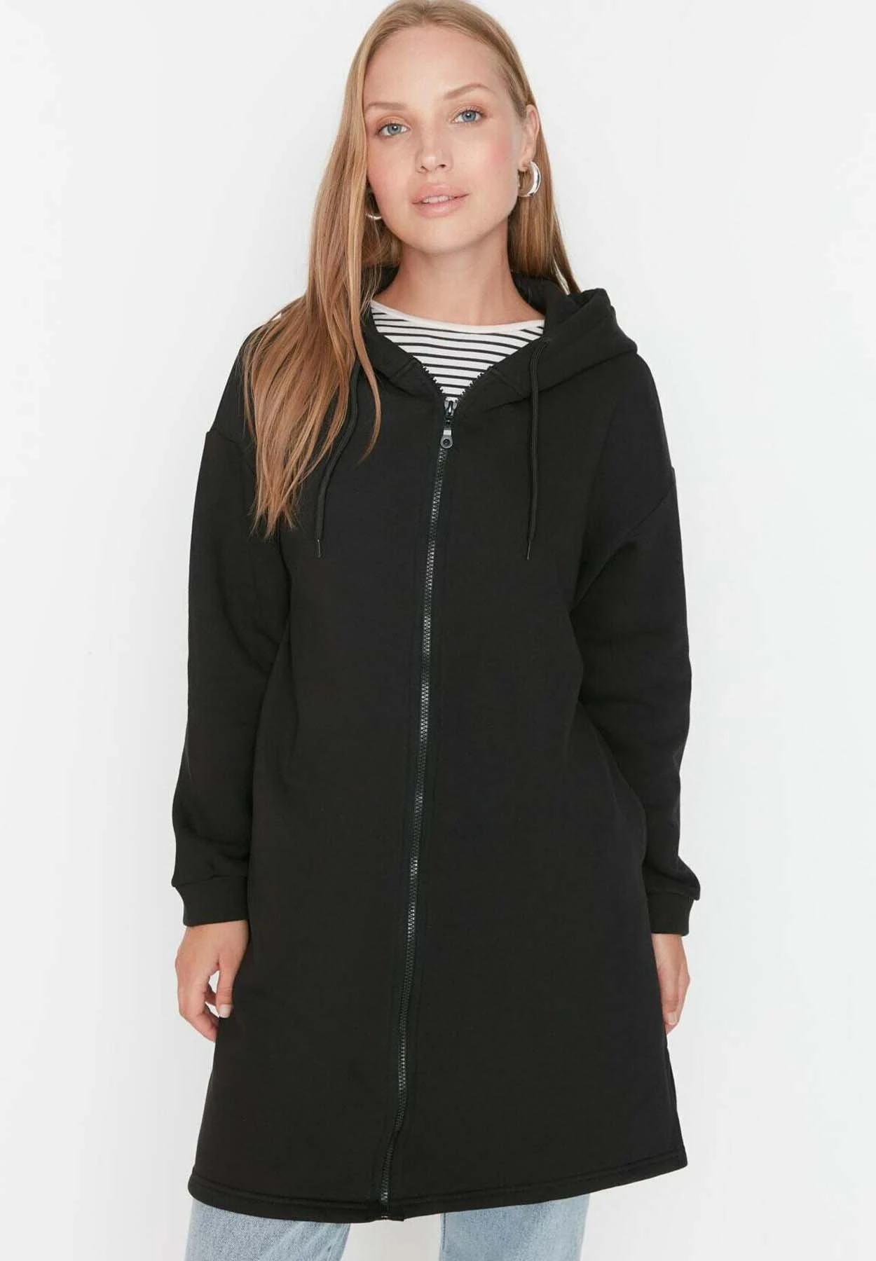 Sudadera Con Cremallera - Black