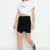 Trendyol Falda Cruzada - Black