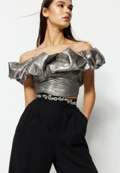 Trendyol Partij - Blusa - Silver