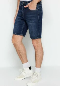 Trendyol Shorts Vaqueros - Navy Blue