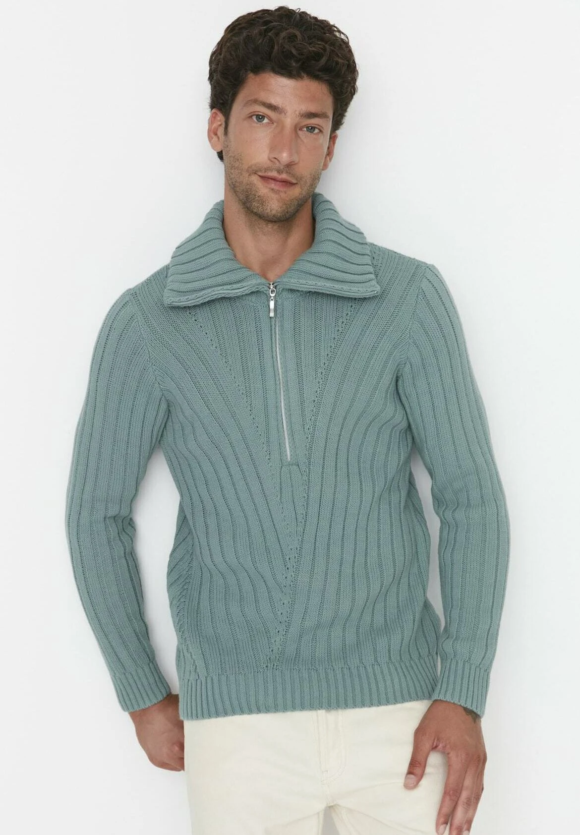 Trendyol Jersey De Punto - Turquoise