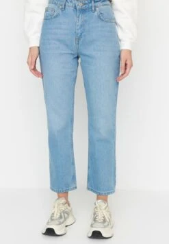 Trendyol Vaqueros Rectos - Navy Blue