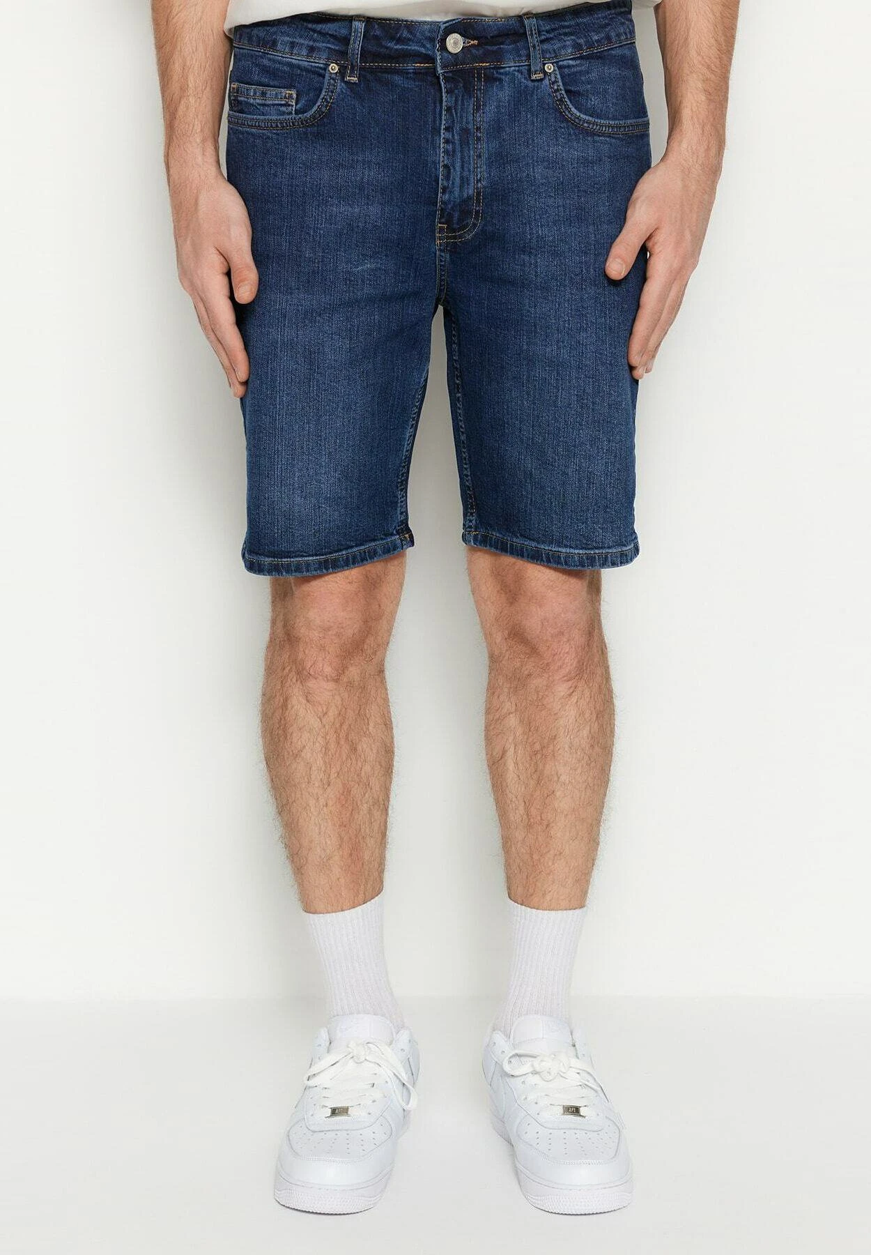 Trendyol Gewoontjes - Shorts Vaqueros - Navy Blue