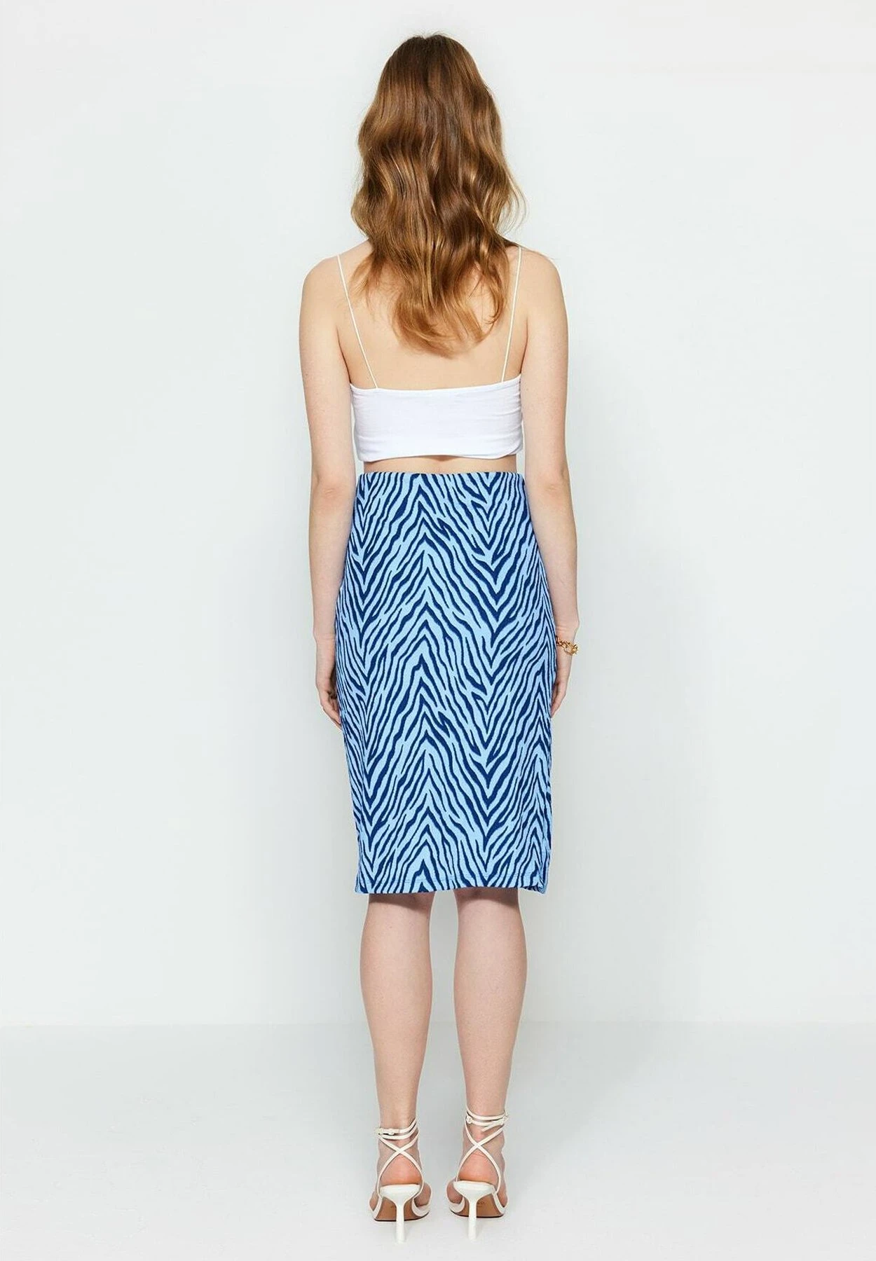 Trendyol Falda Cruzada - Navy Blue - Imagen 3