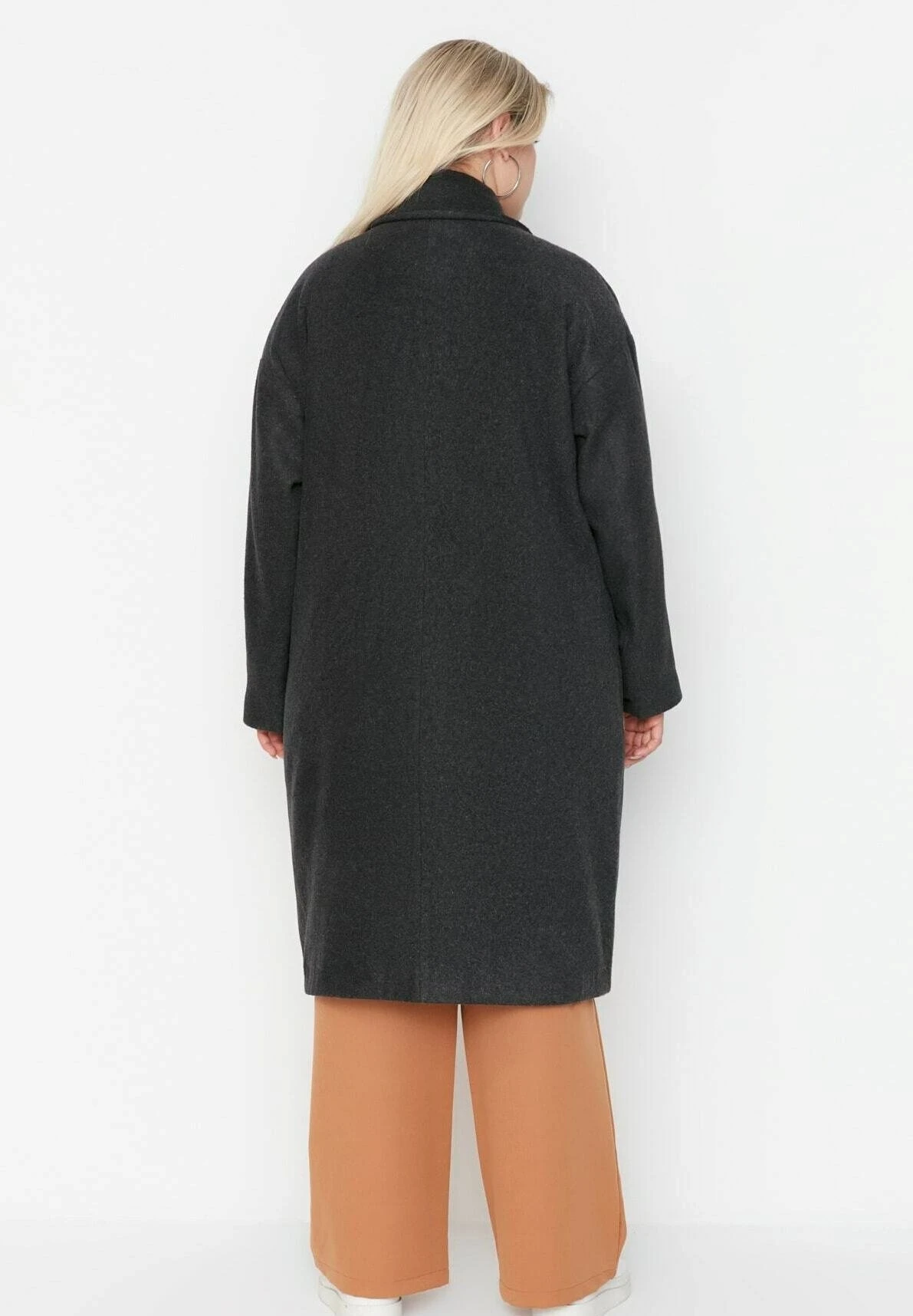 Plus Size - Abrigo Clásico - Gray - Imagen 3