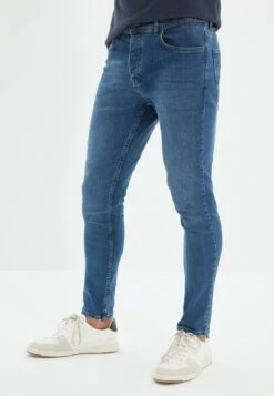 Trendyol Vaqueros Slim Fit - Navy Blue