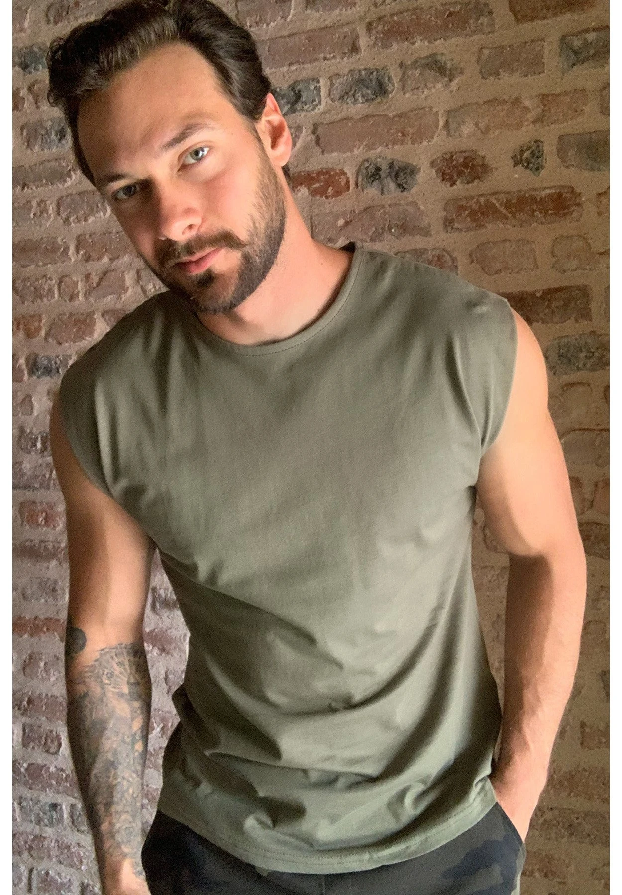 Trendyol Tmnss20Al0067 - Top - Green - Imagen 4