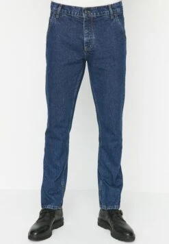 Trendyol Vaqueros Rectos - Navy Blue