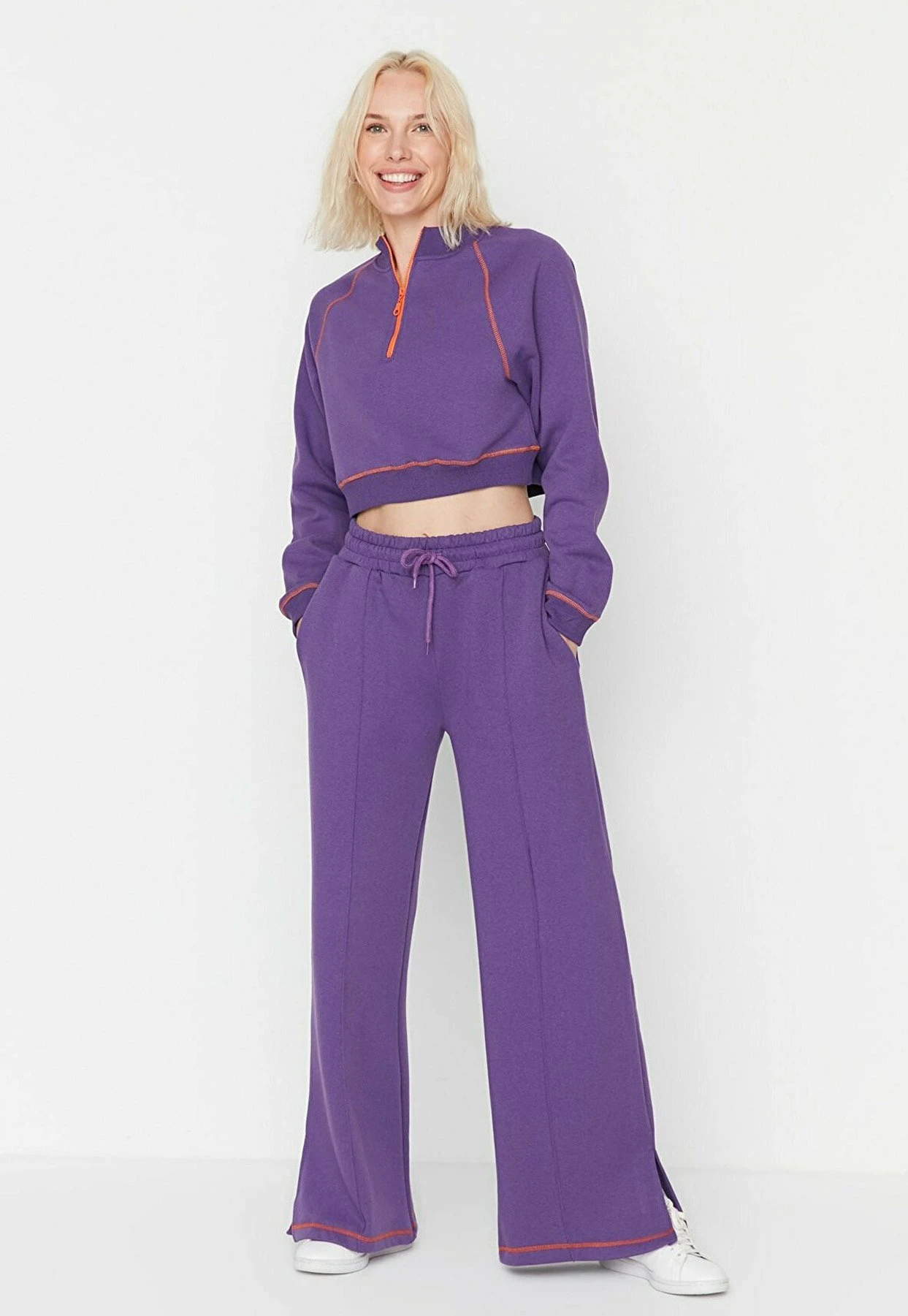 Trendyol Pantalones Deportivos - Purple