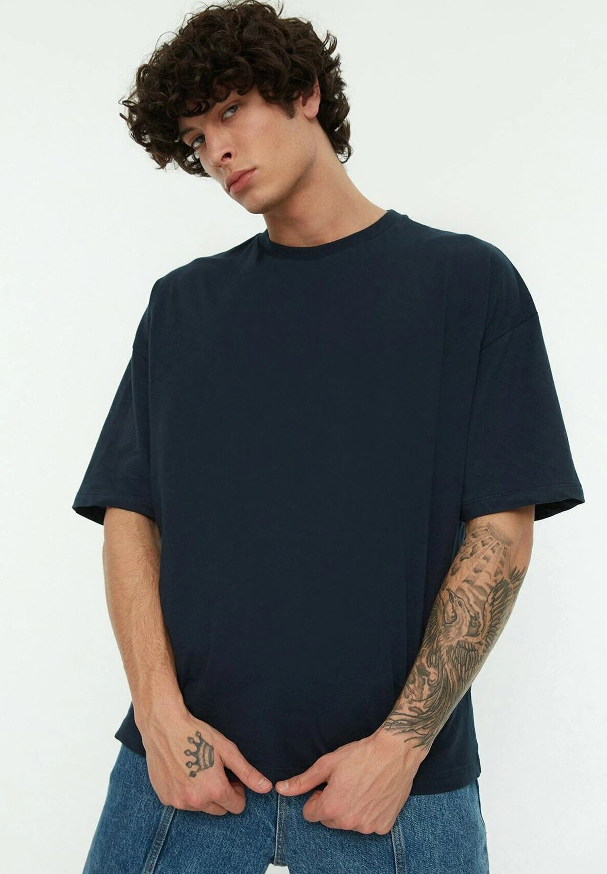 Trendyol Parent - Camiseta Estampada - Navy Blue - Imagen 2