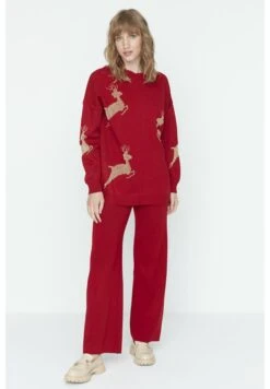 Trendyol Two-Piece Set - Jersey De Punto - Red