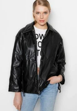 Trendyol Chaqueta De Cuero Sintético - Black