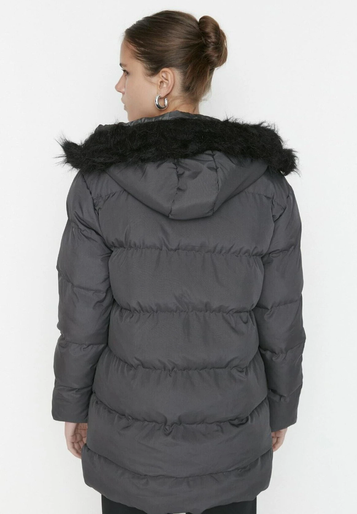 Trendyol Abrigo De Invierno - Gray - Imagen 2