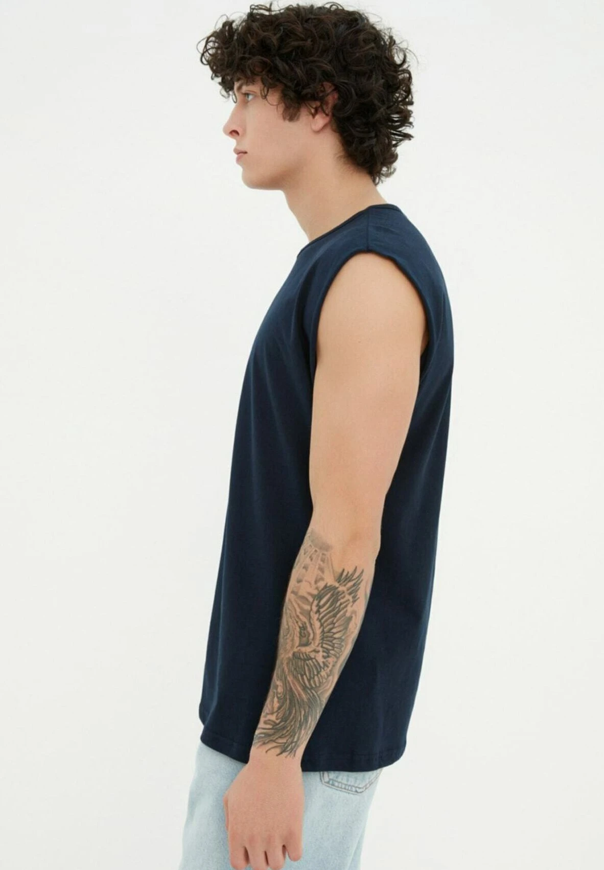 Trendyol Tmnss20Al0067 - Top - Navy Blue - Imagen 6