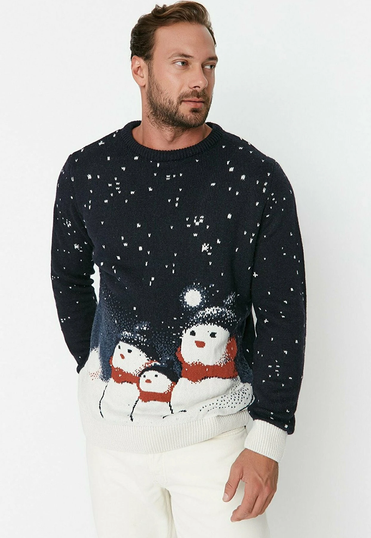 Trendyol Christmas - Jersey De Punto - White - Imagen 4