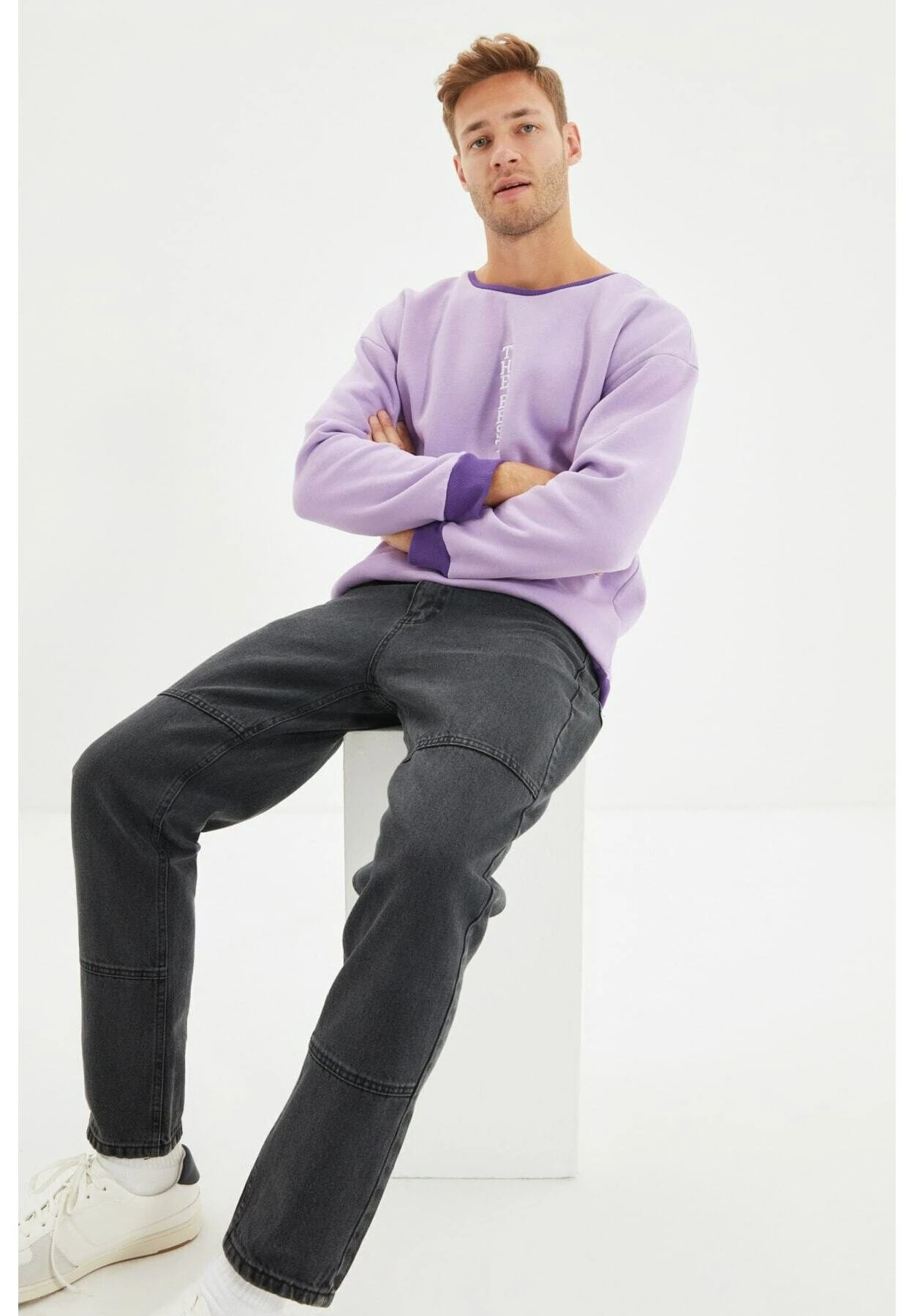 Trendyol Vaqueros Rectos - Black - Imagen 4