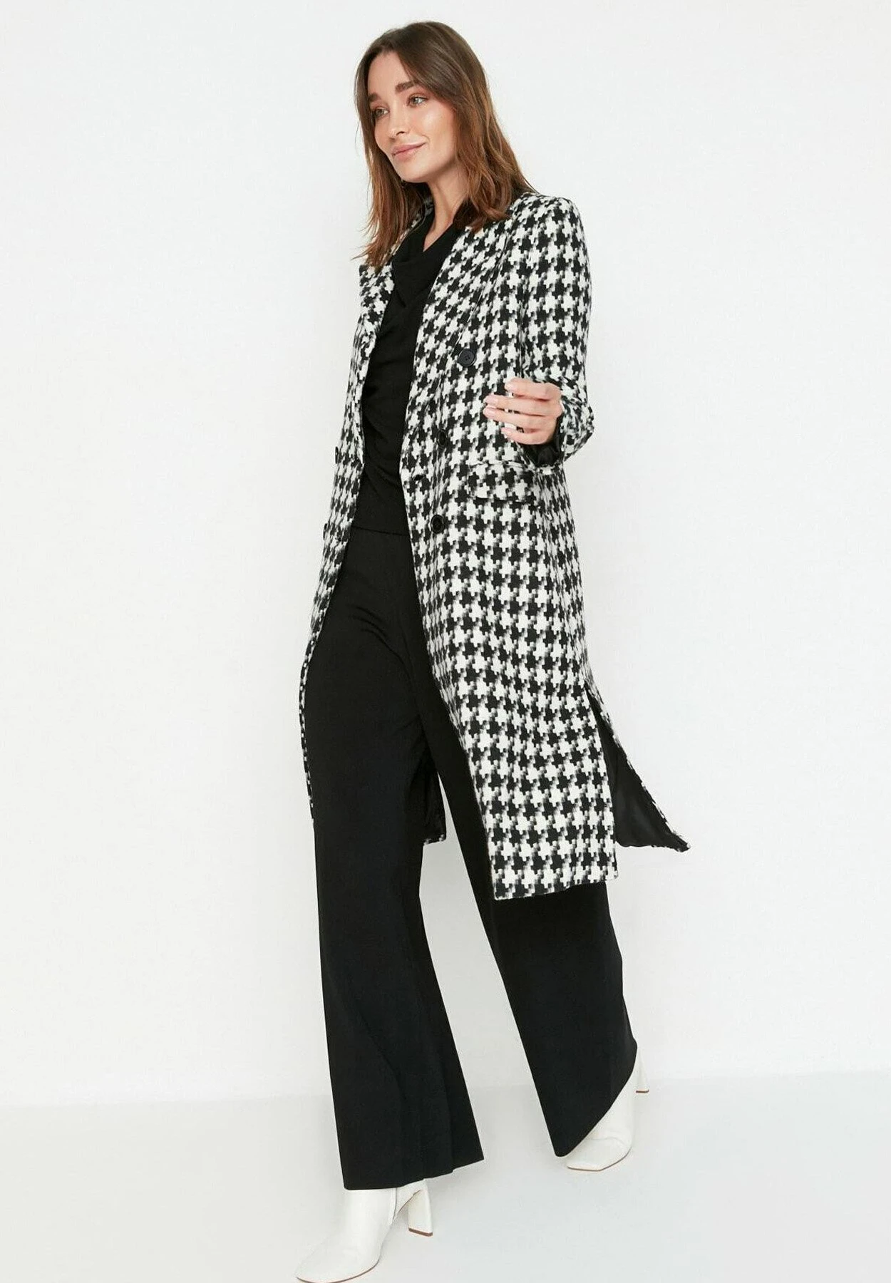 Trendyol Abrigo Clásico - Black - Imagen 2