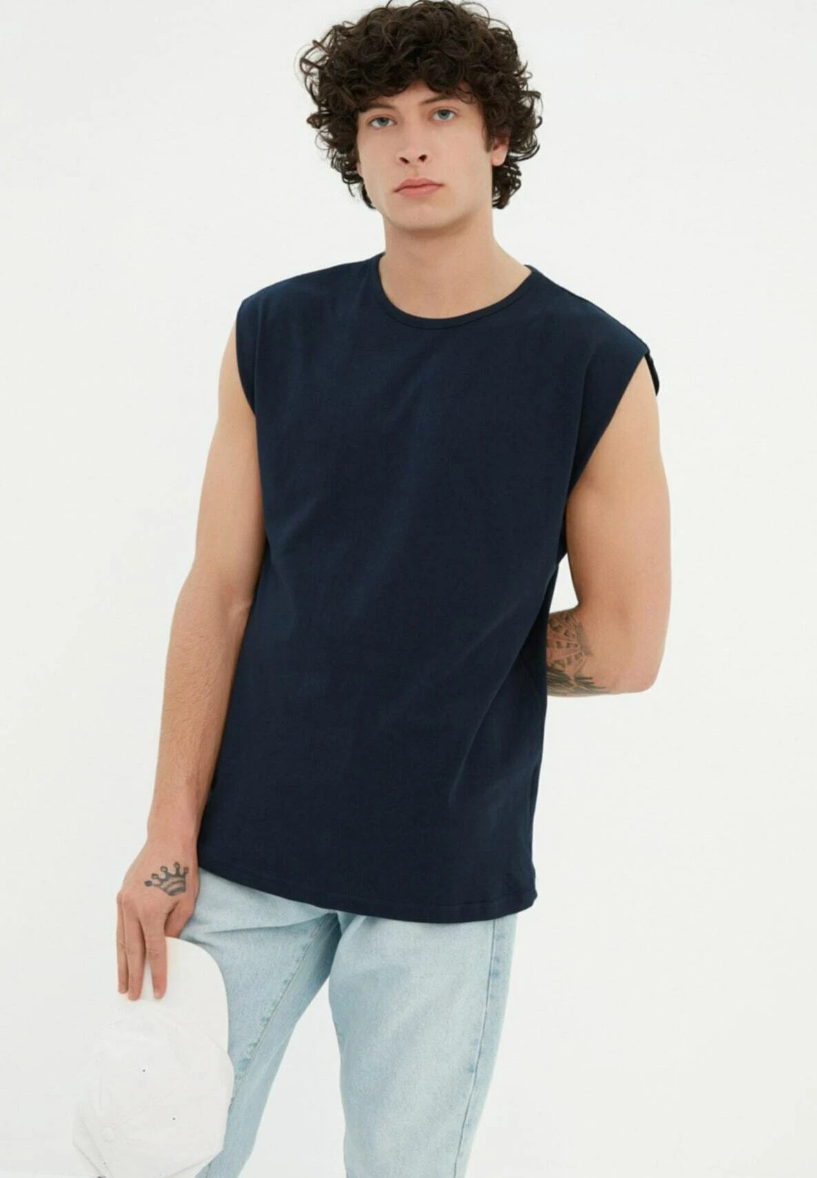 Trendyol Tmnss20Al0067 - Top - Navy Blue - Imagen 7