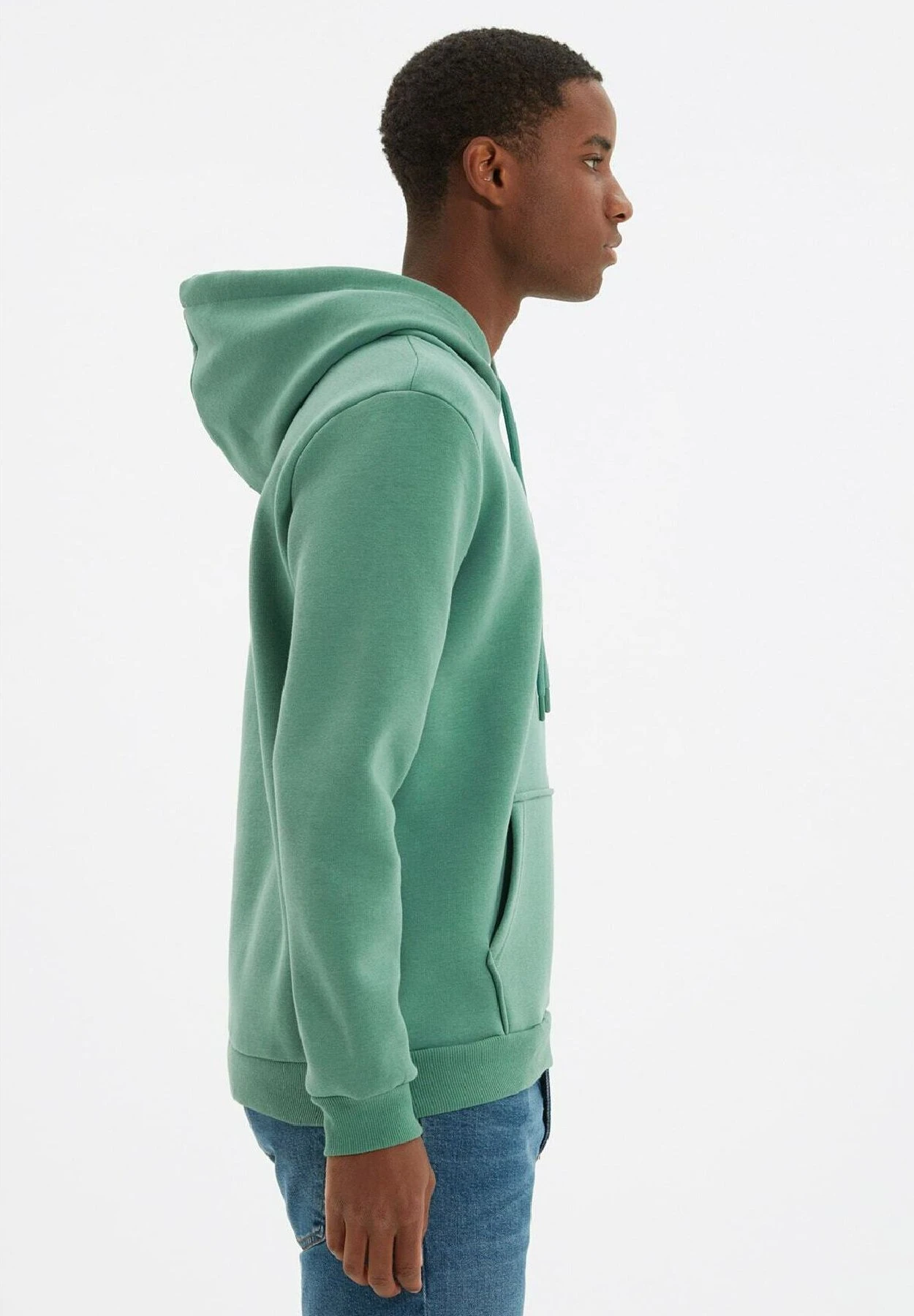 Trendyol Jersey Con Capucha - Green - Imagen 3