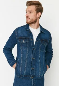 Trendyol Chaqueta Vaquera - Navy Blue