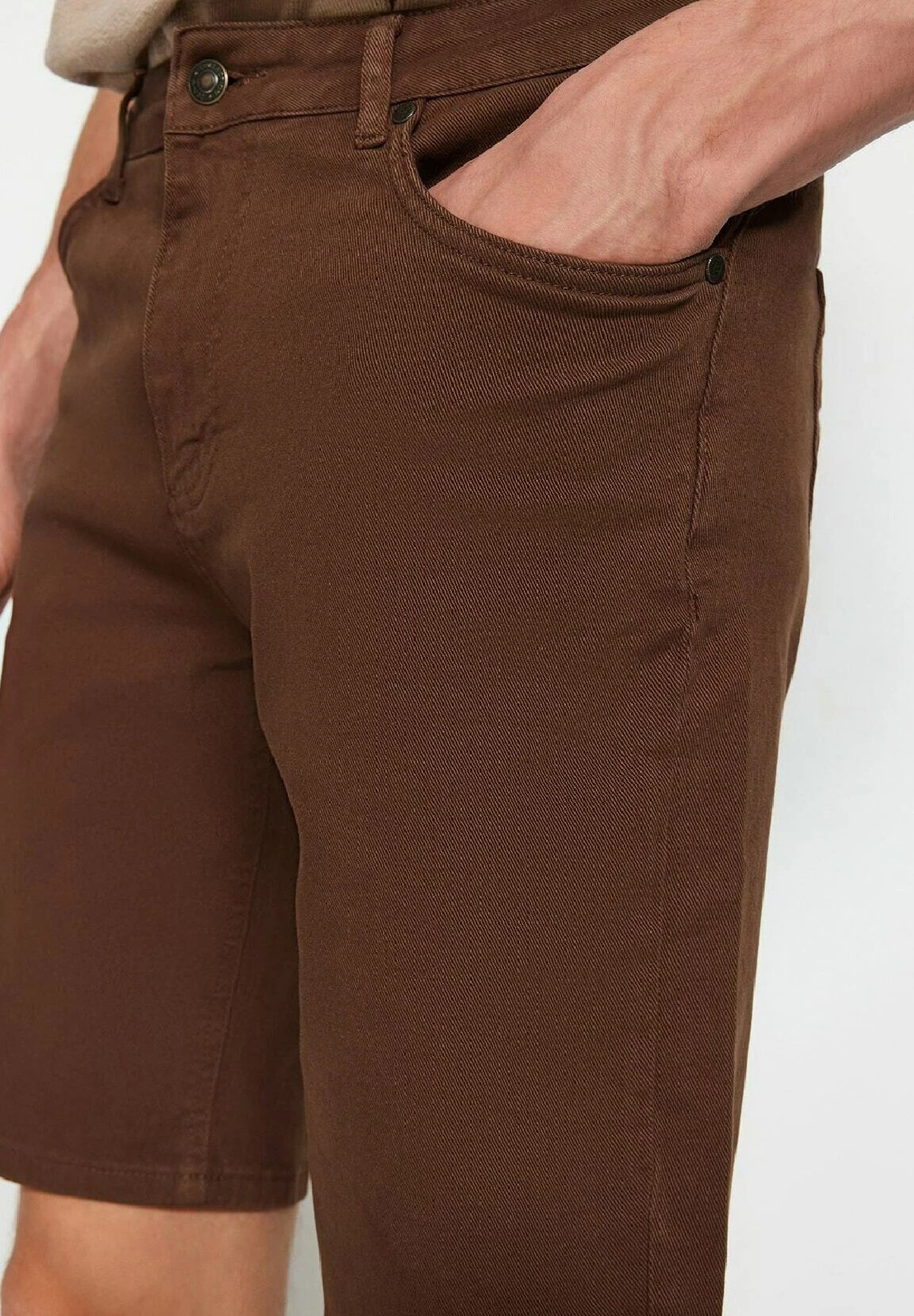 Trendyol Gewoontjes - Shorts Vaqueros - Brown - Imagen 5