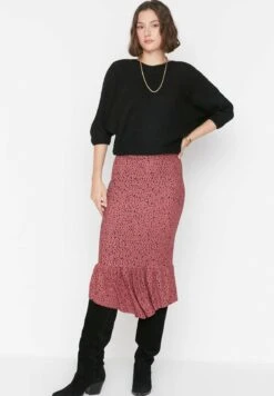 Trendyol Falda De Tubo - Purple