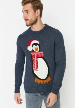 Trendyol Christmas - Jersey De Punto - Navy Blue