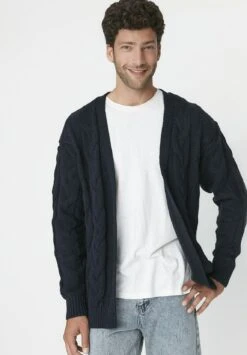 Trendyol Chaqueta De Punto - Navy Blue