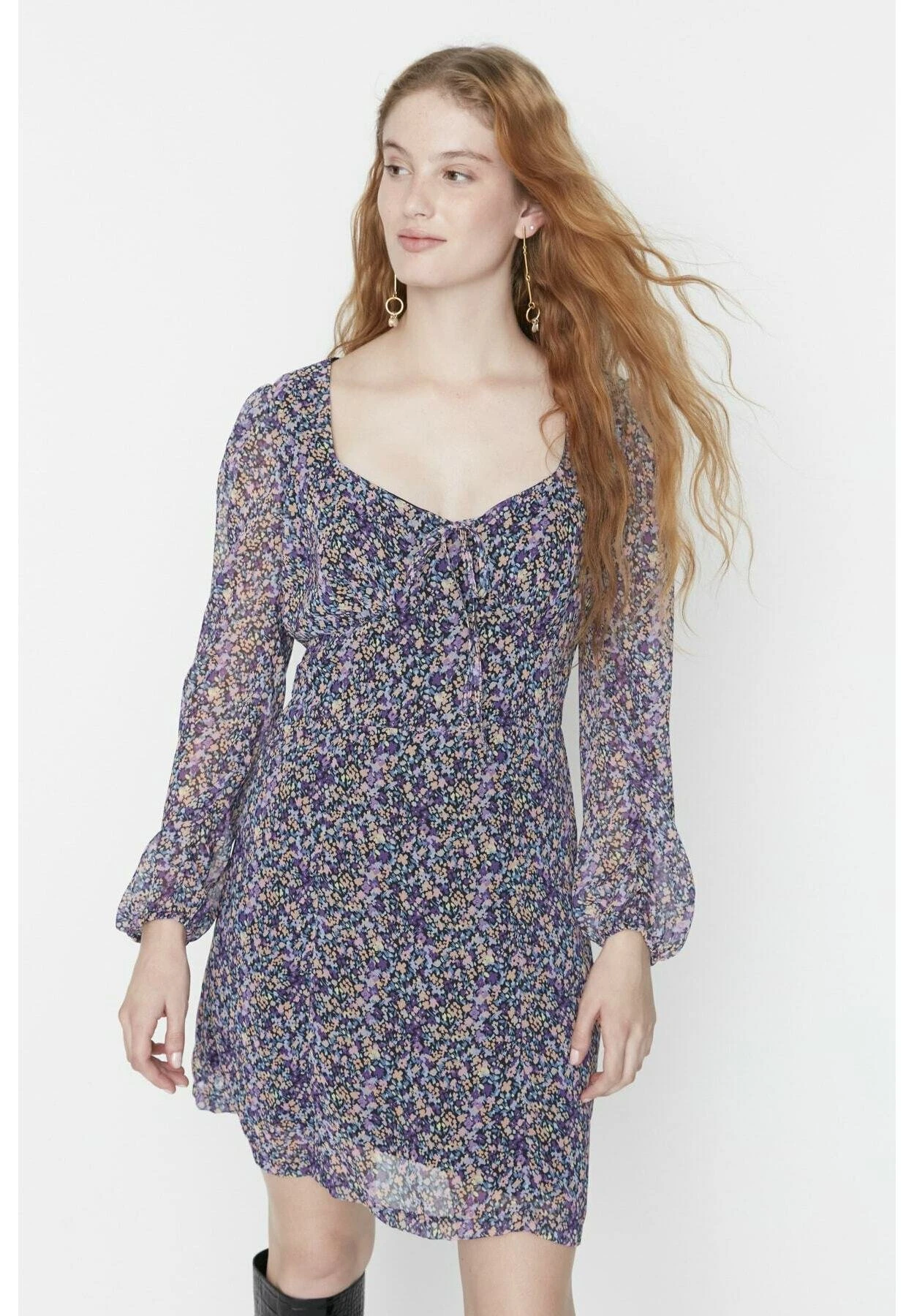 Trendyol Vestido Informal - White - Imagen 6