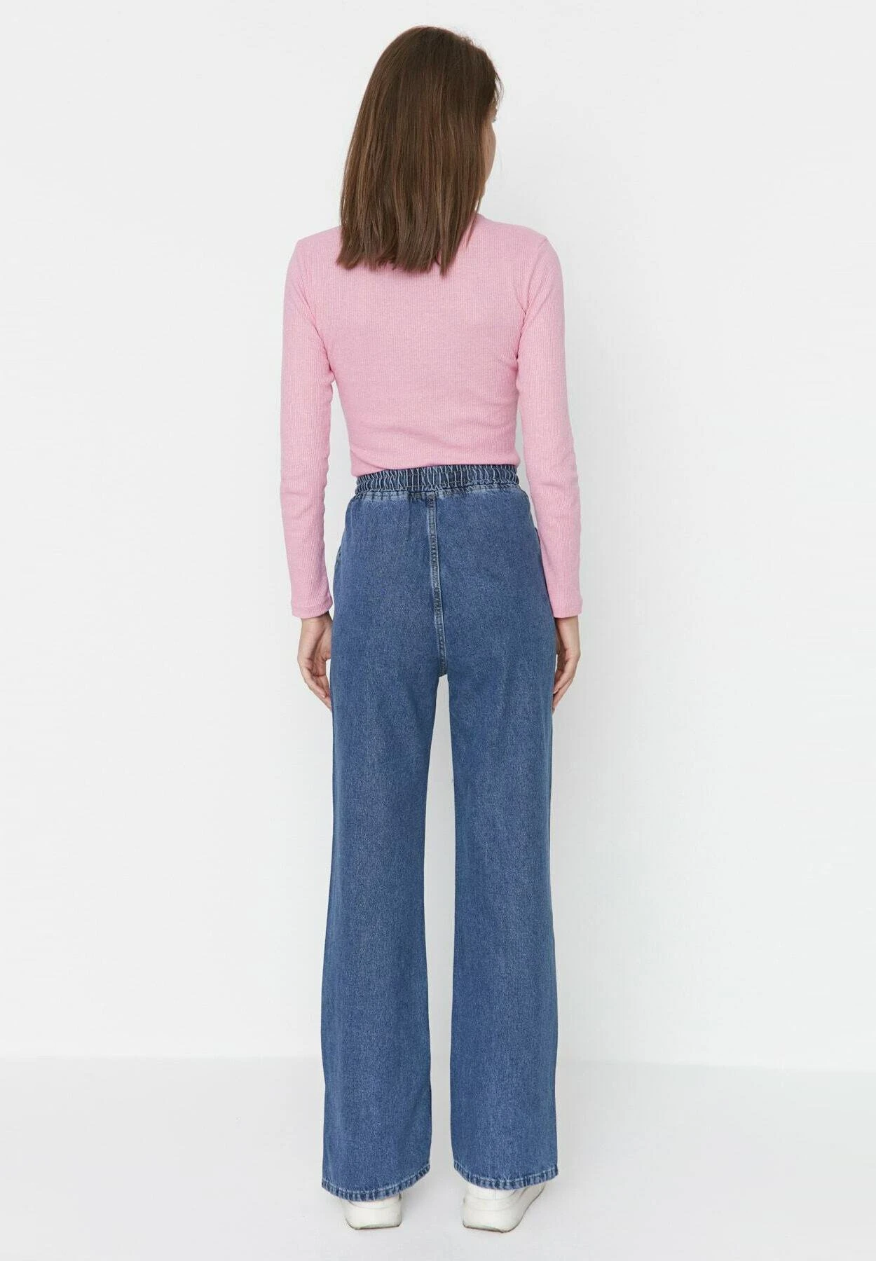 Trendyol Vaqueros A Campana - Blue - Imagen 3