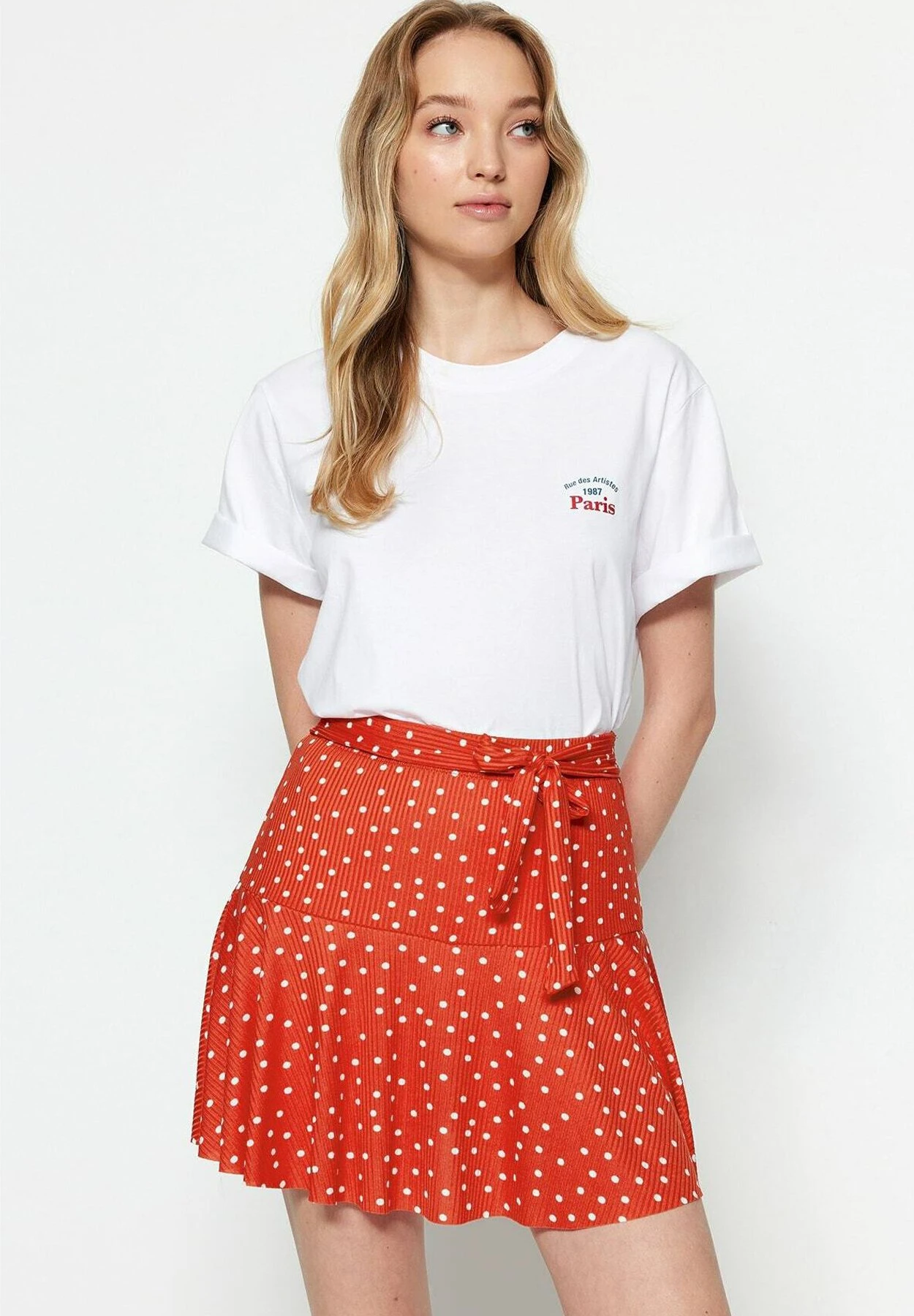 Trendyol Parent - Falda Acampanada - Pomegranate Flower