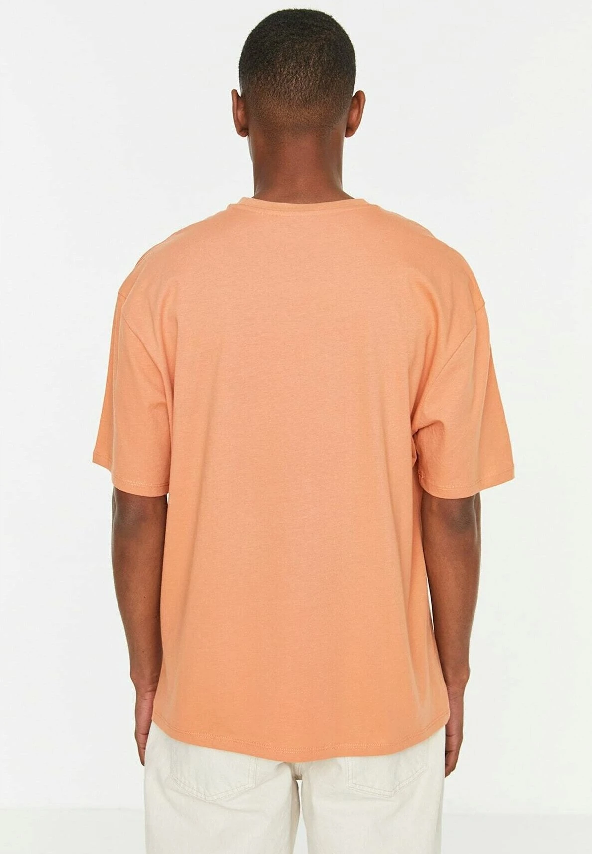Trendyol Camiseta Estampada - Orange - Imagen 3