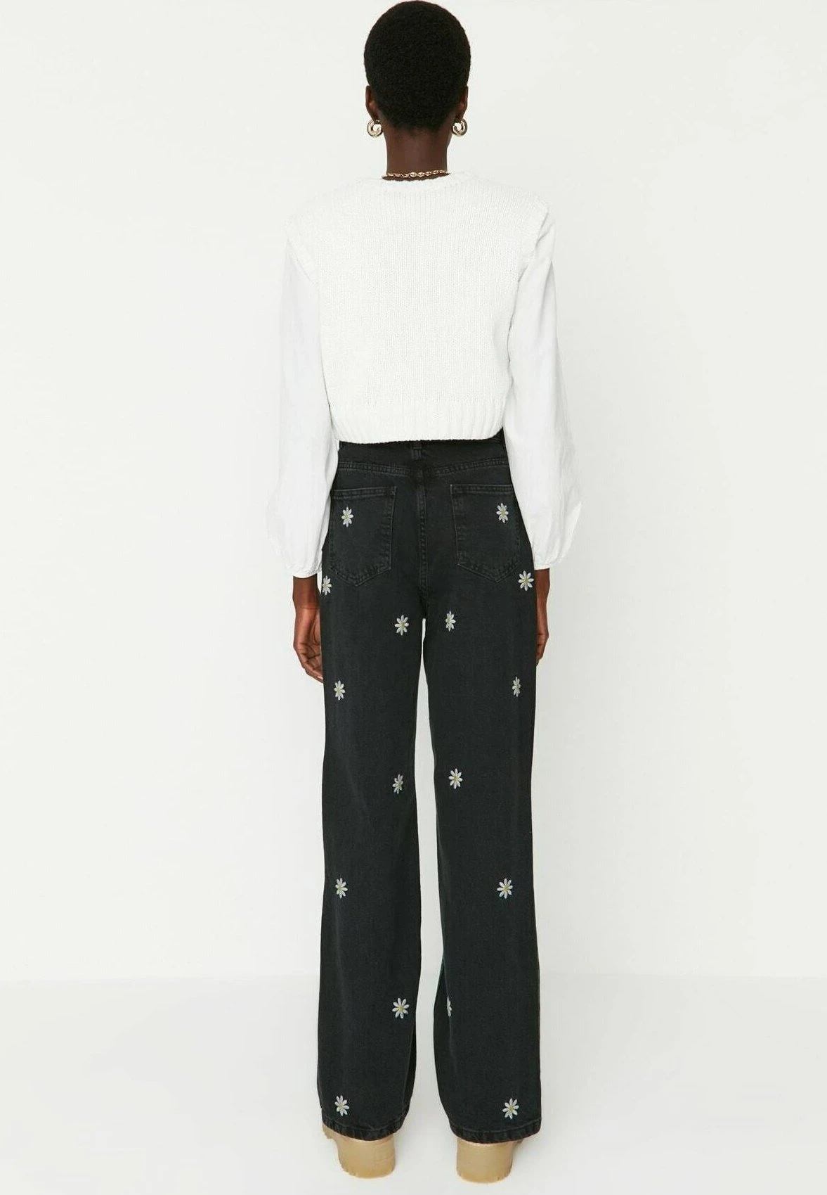 Trendyol Jeans - Vaqueros A Campana - Black - Imagen 3