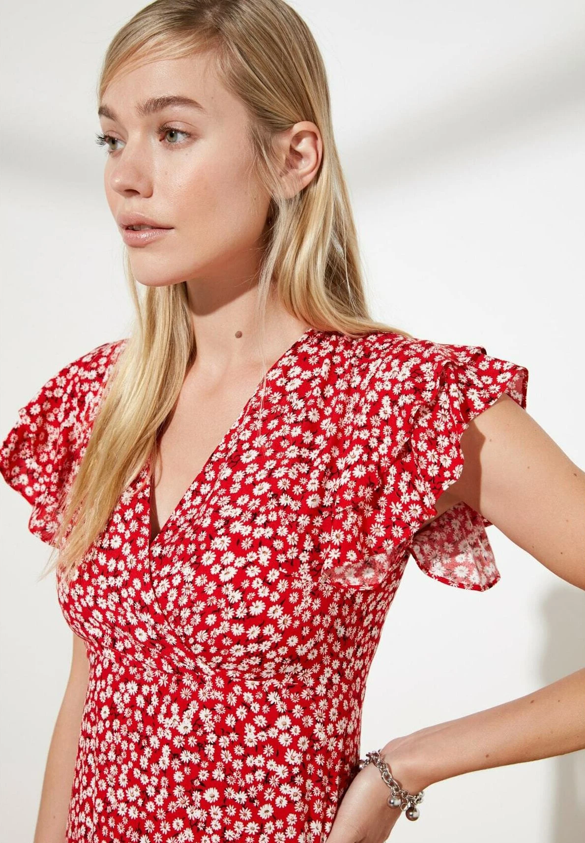 Trendyol Vestido Informal - Red - Imagen 4