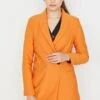 Trendyol Abrigo Corto - Orange